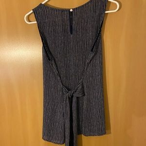 West Kei tie back blouse - blue and white stripe from stitch fix